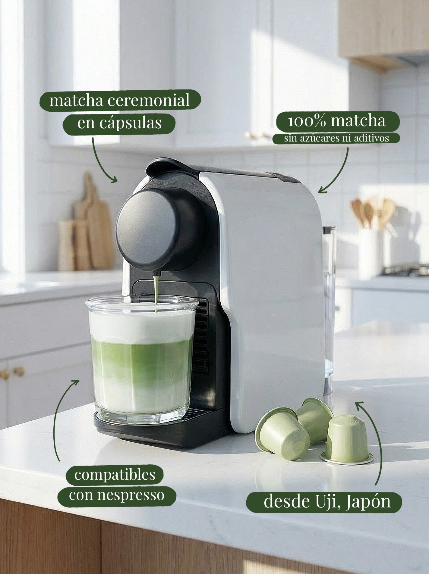 Matcha ceremonial en cápsula